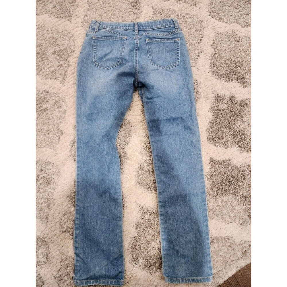 THE CHILDRENS PLACE GIRLS BLUE JEANS SKINNY SIZE 14 Light Wash Adjustable Waist - Picture 7 of 8